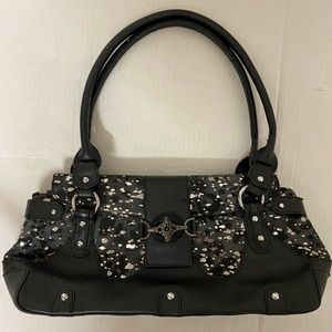 Bellini Black Leather Handbag